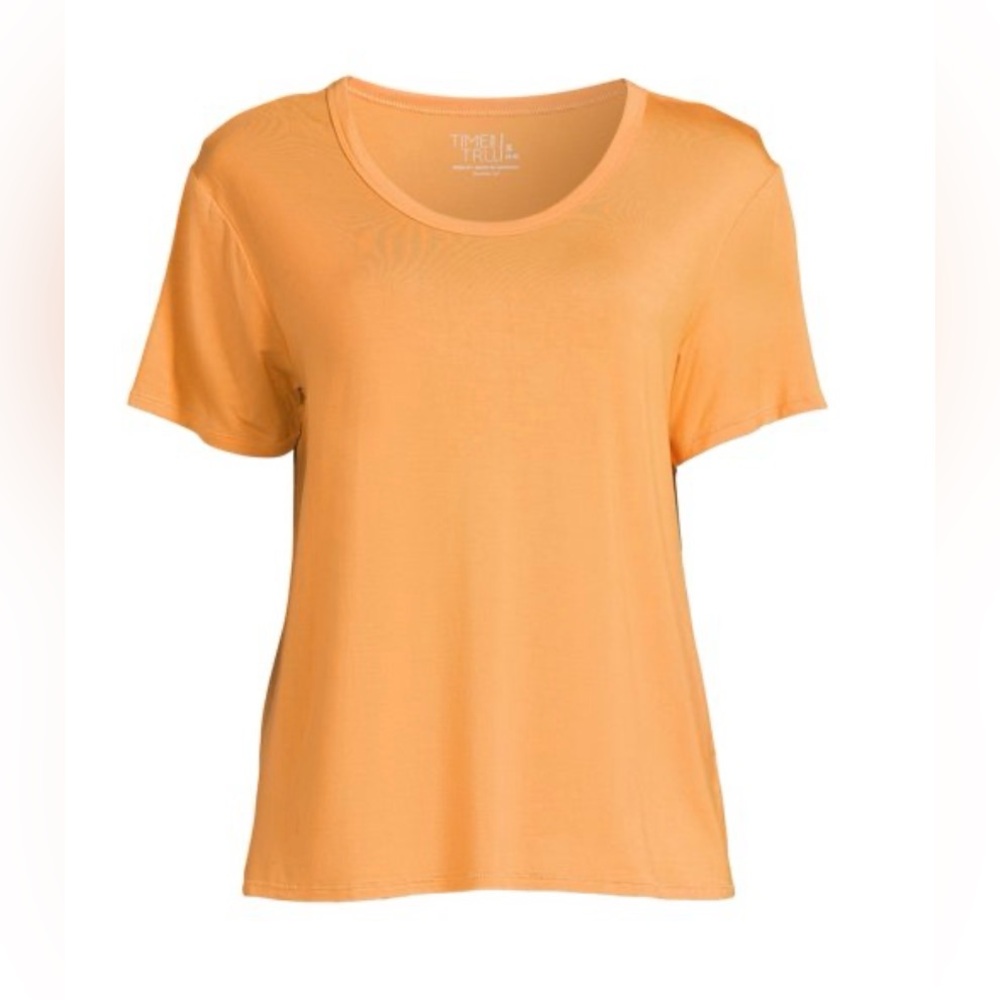 Time and Tru Orange Short Sleeve Tee